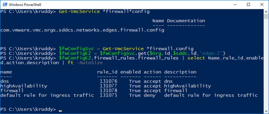 Example: Firewall Rule Discovery