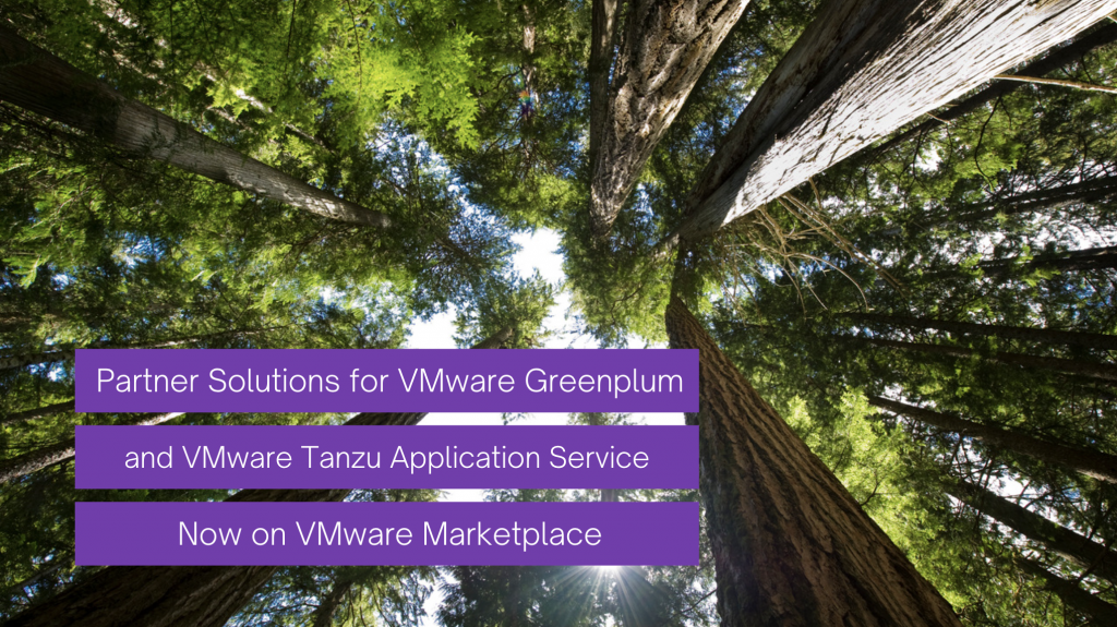 Partner Solutions for VMware Greenplum and VMware Tanzu Application Service Now on VMware Marketplace