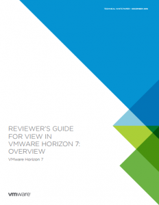 mini guide to View in VMware Horizon 7