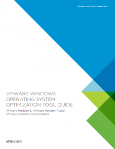 vmware windows operating system optimization tool guide