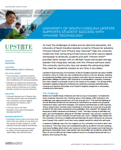 USC Upstate Digital Workspace Case Study_VMware EUC
