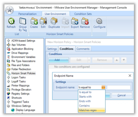 User Environment Manager 9.8