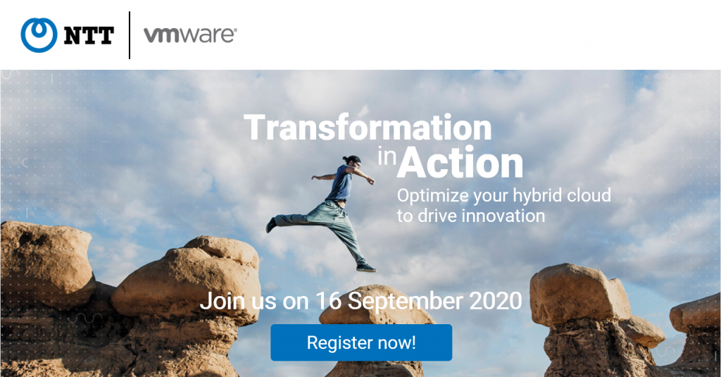 VMware and NTT Transformation in Action Virtual Event