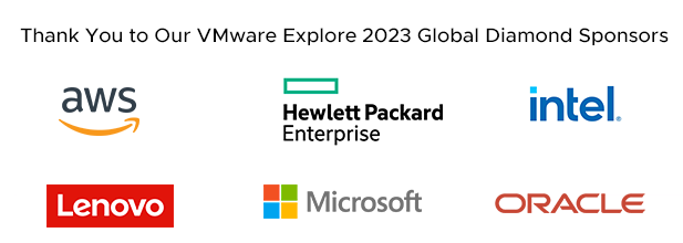 Thank You to Our VMware Explore 2023 Global Diamond Sponsors