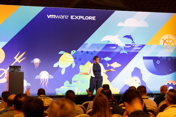 Allison Crooker moderates at VMware Explore 