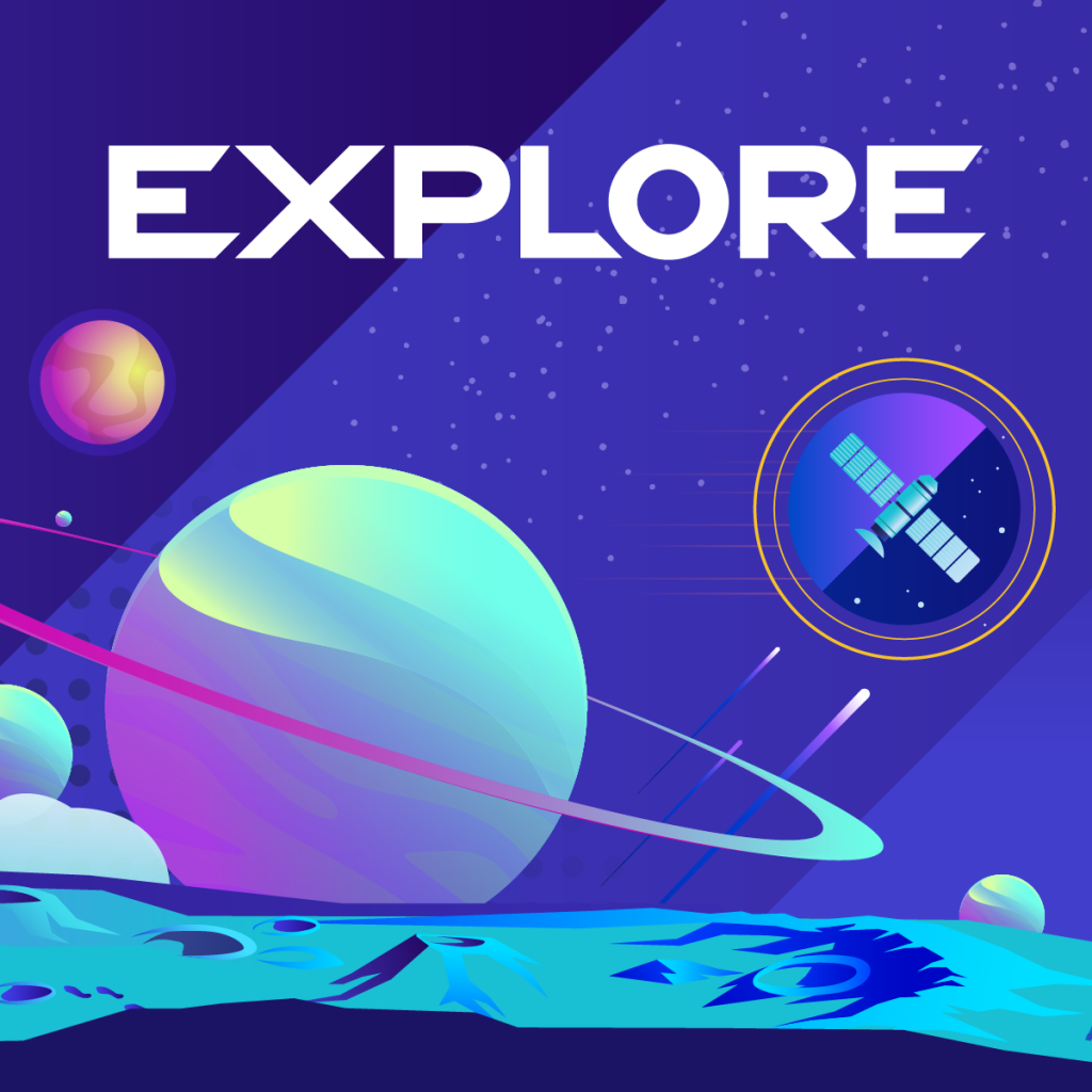 Explore space skyscape