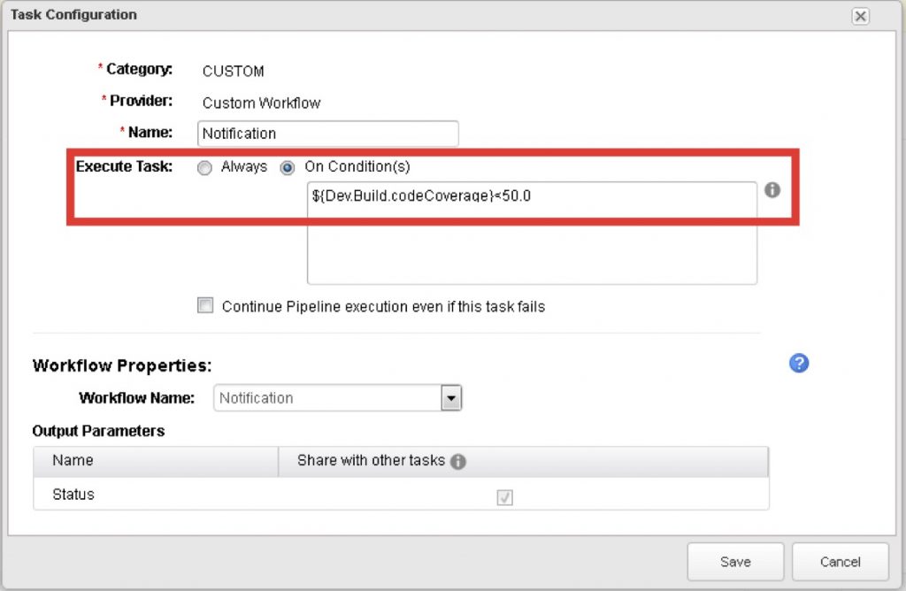 Define a Conditional Task