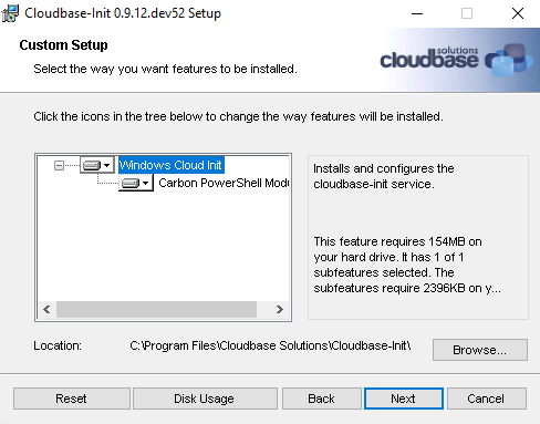 Cloudbase-init installer