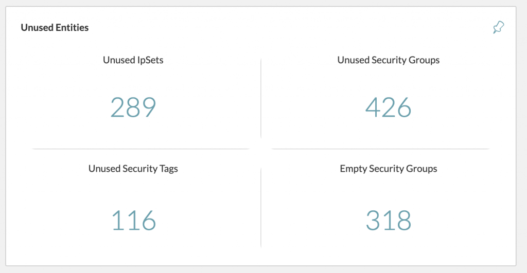 NSX Unused entities