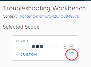 Remove the custom scope filter by clicking the funnel icon