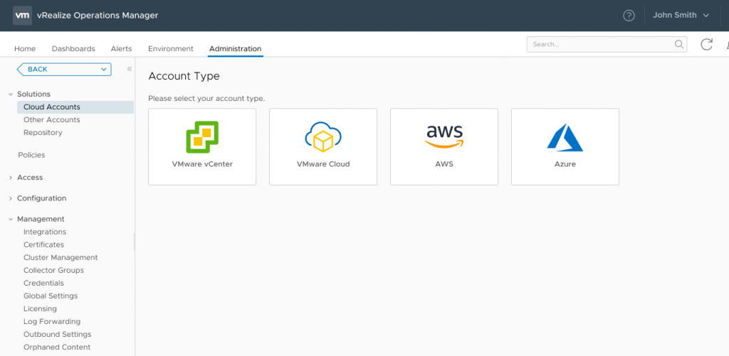 vRealize Operations 8.1 for VMware Cloud on AWS