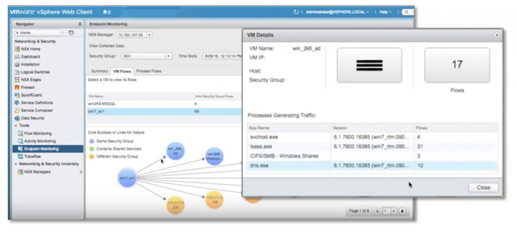 ESG Lab Review Figure 11. NSX Endpoint Monitoring
