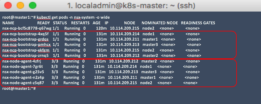 New NSX NCP Bootstrap Pod