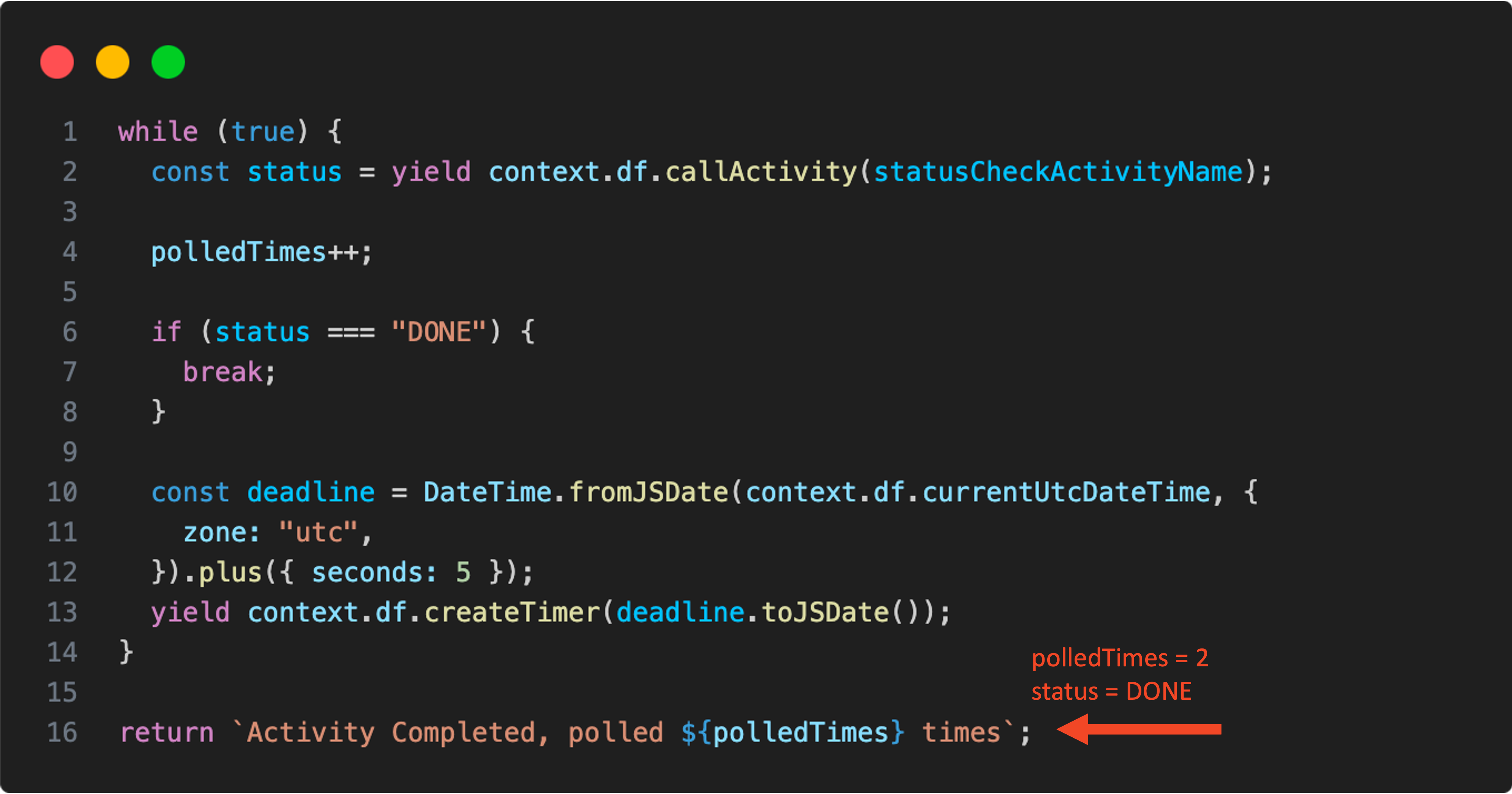 monitor pattern unit testing: step 5