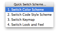 quick scheme switch