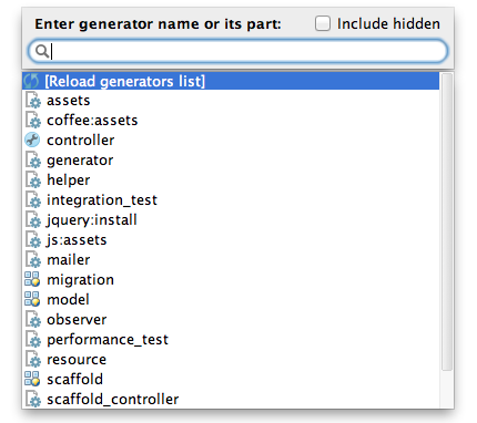 run Rails generator