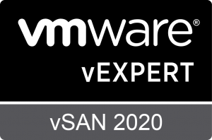 vExpert vSAN 2020 Badge