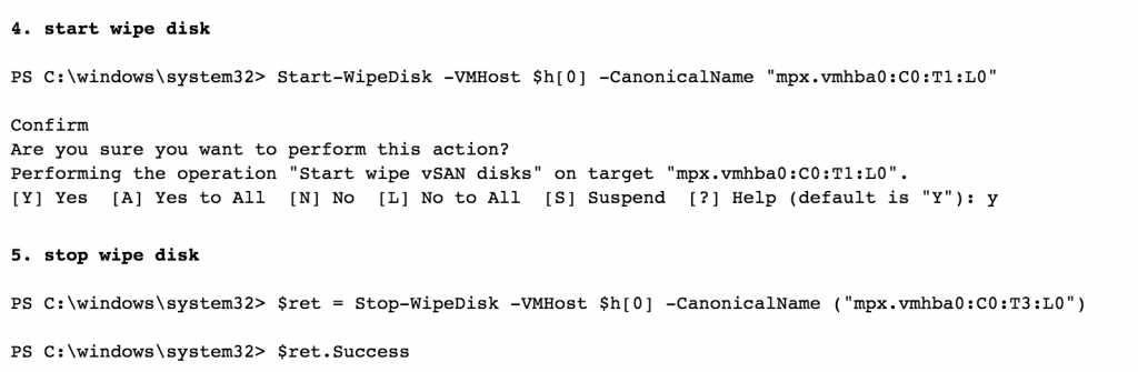 Sample Power CLI Scan vSAN 2