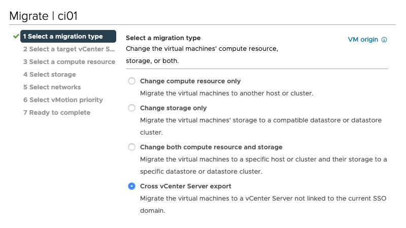vMotion to migrate workloads to vSAN