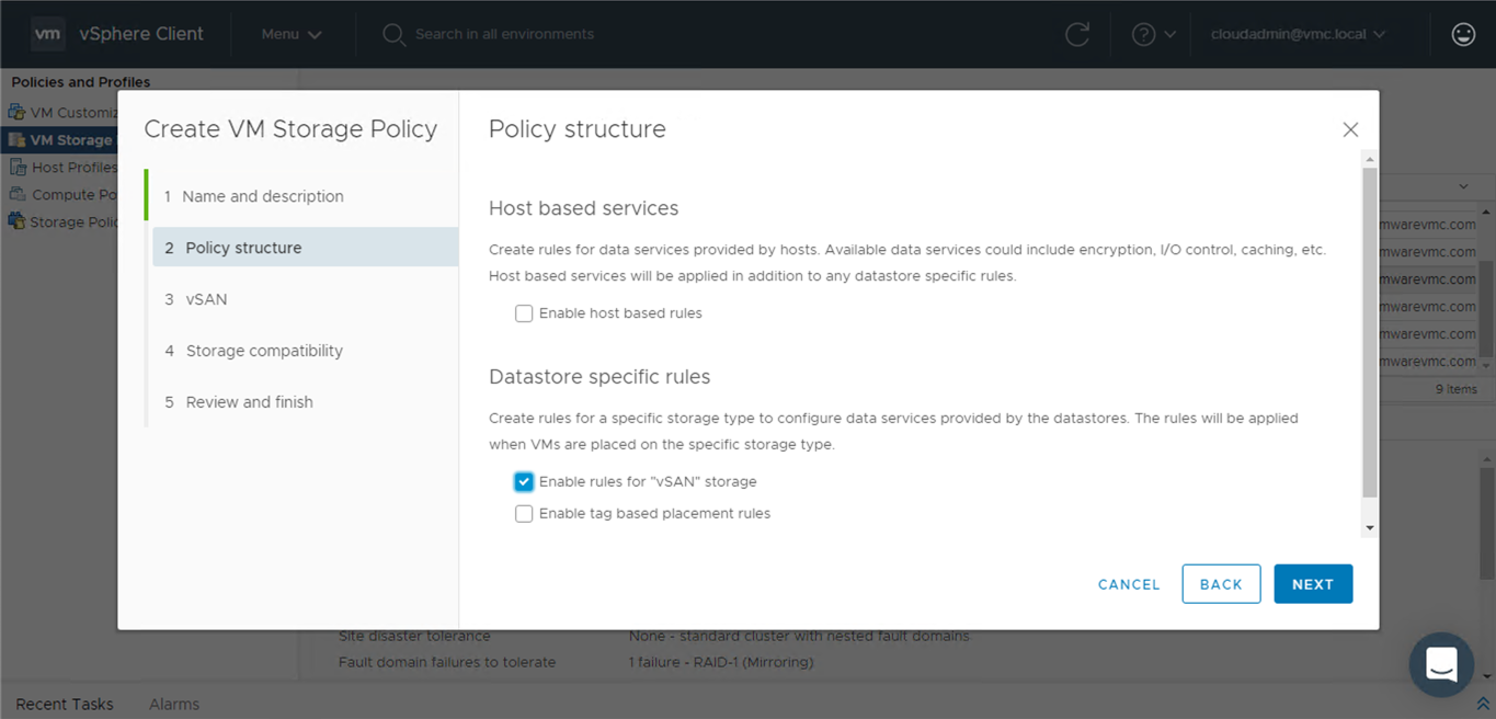 VMware Cloud on AWS Policies 8