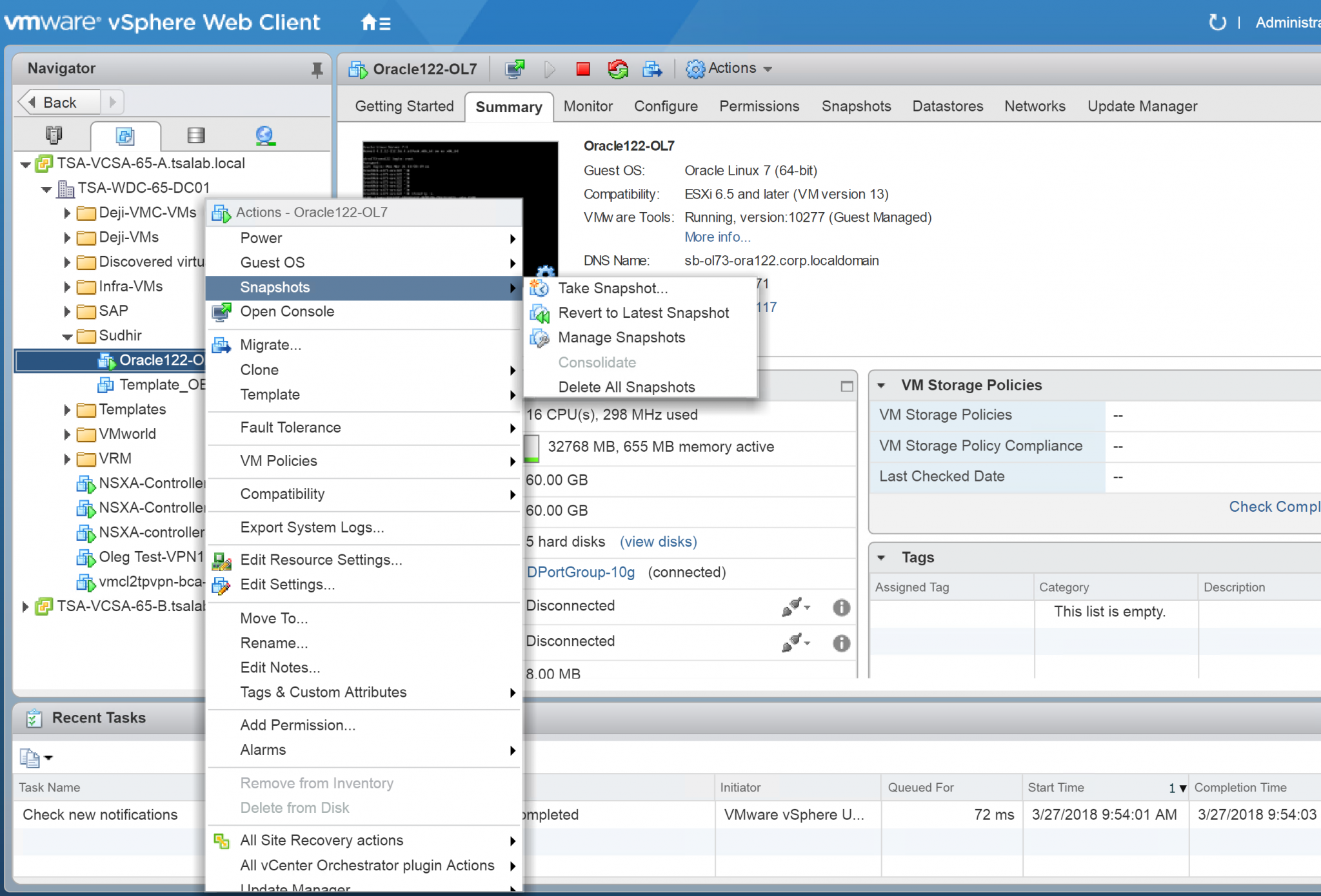 Vmware snapshot consolidate что это