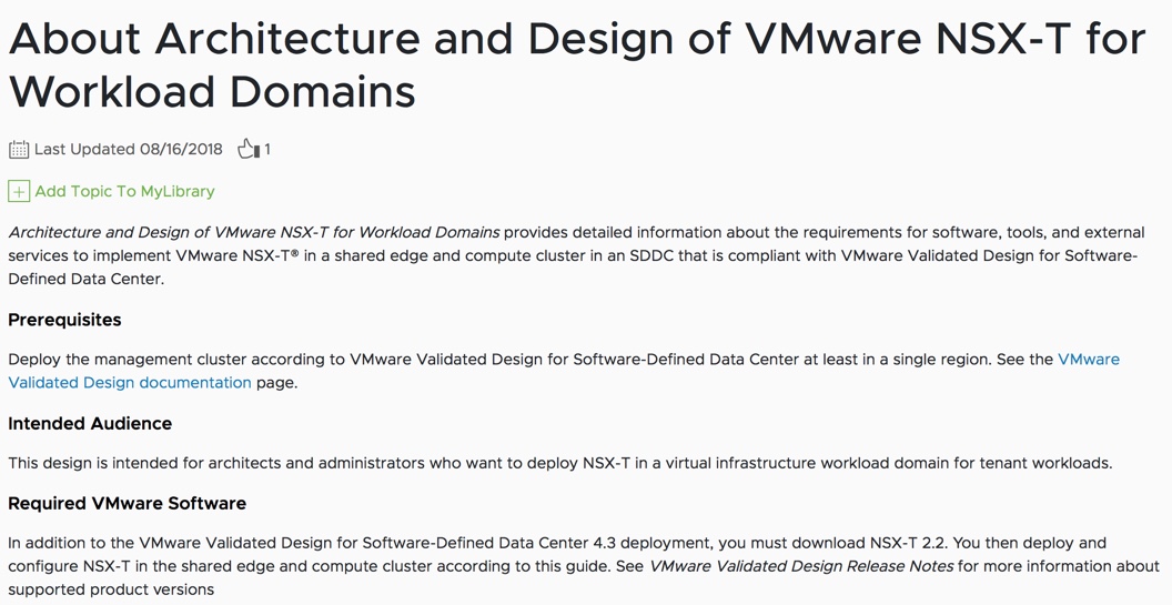 Vmware Design Guide VMware Validated Design Announcements at VMworld 2018 - VMware Cloud ...