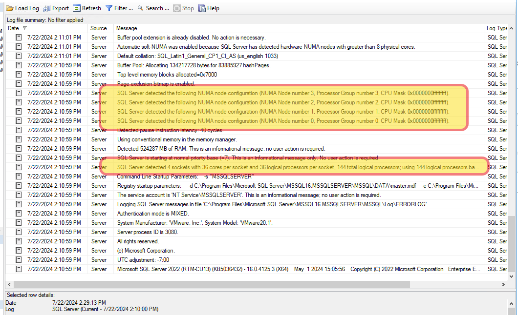 64 Cores per NUMA Node Limit in Microsoft SQL Server