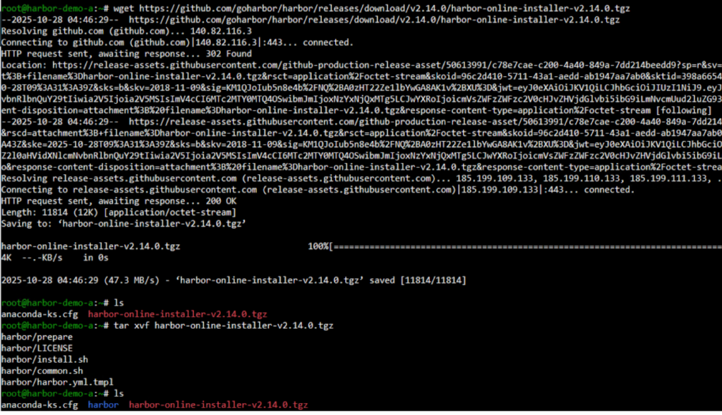 Downloading Harbor Container Registry