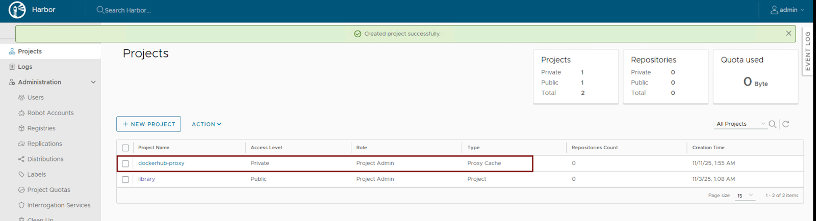 Using Harbor as a Proxy Cache for Cloud-Based Registries