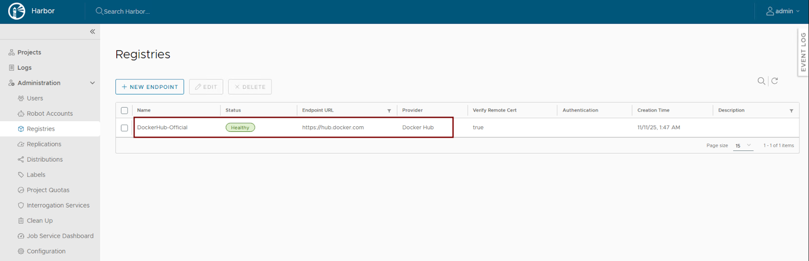 Using Harbor as a Proxy Cache for Cloud-Based Registries