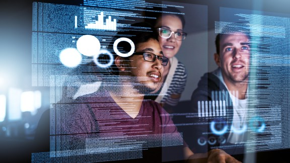 Cropped shot of computer programmers working on new code