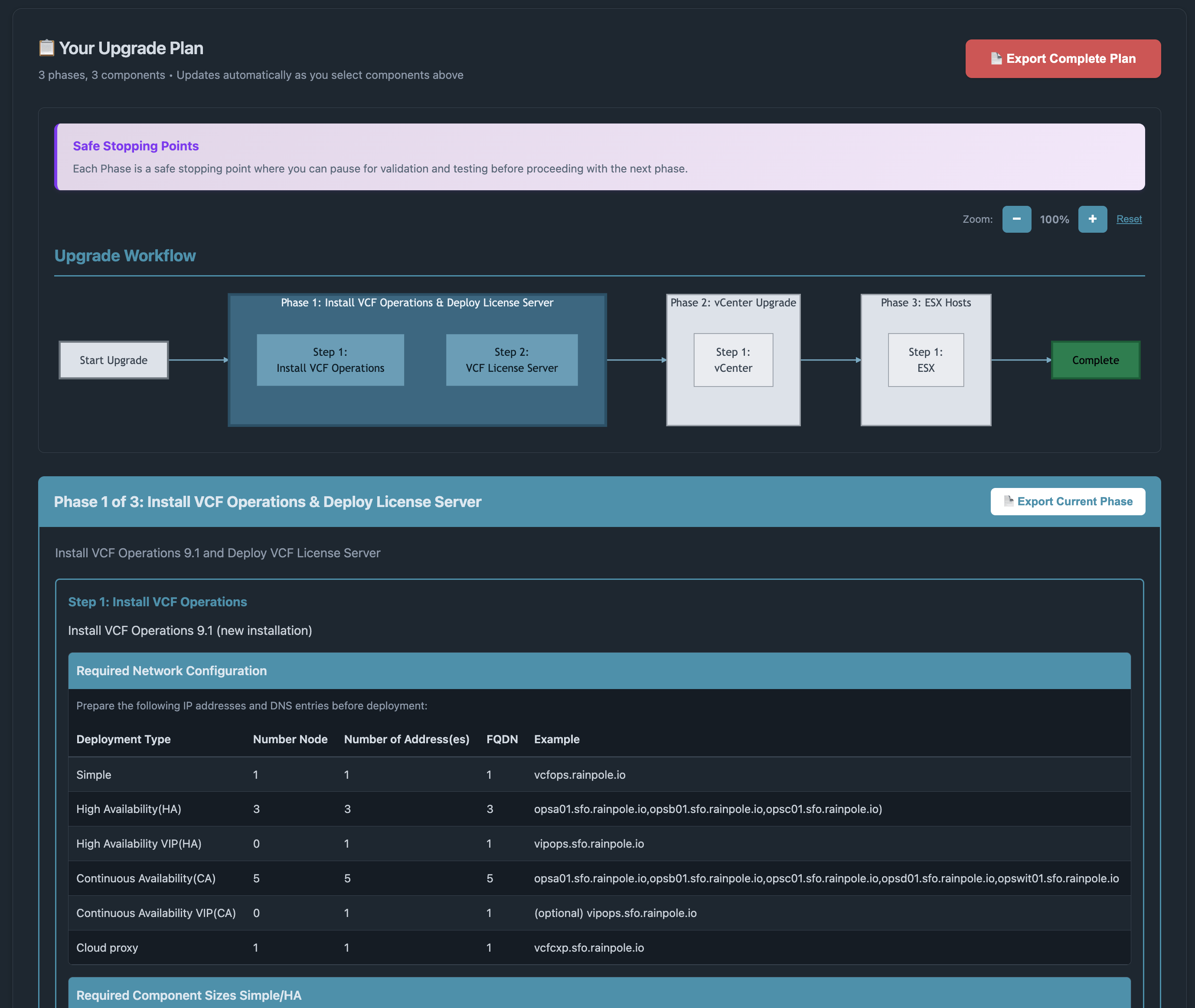 Announcing the VMware Cloud Foundation 9.1 Upgrade Planning Tool ...