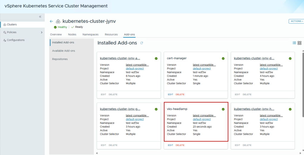 Figure 12: Headlamp Add-On deployment – part 6
