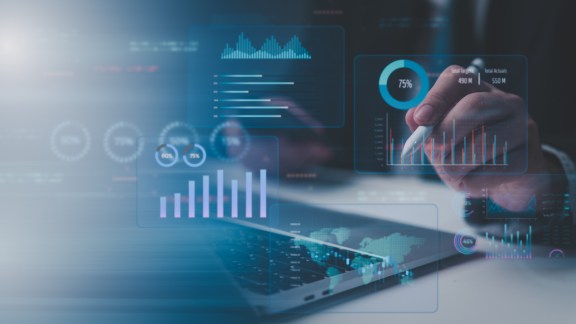 innovative business dashboards data analysis  kpi financial digital erp performance UI report system