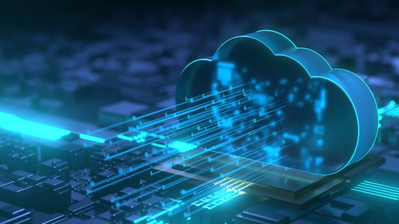 Cloud Computing Backup Cyber Security Fingerprint Identity Encryption Technology