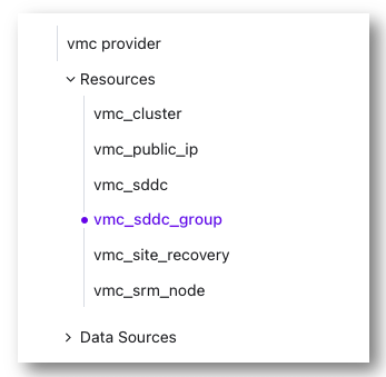 Terraform VMC provider update with SDDC Grouping