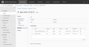 NSX-T vApp edge services in VMware Cloud Director (VCD) 10.3