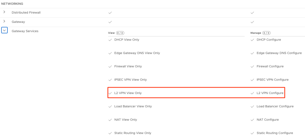 CDS permissions for L2 Stretch