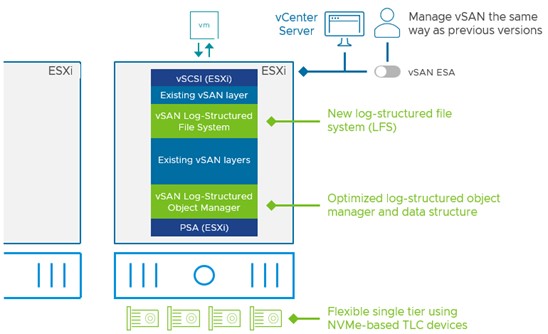 vSAN log-structured file system (vSAN LFS)