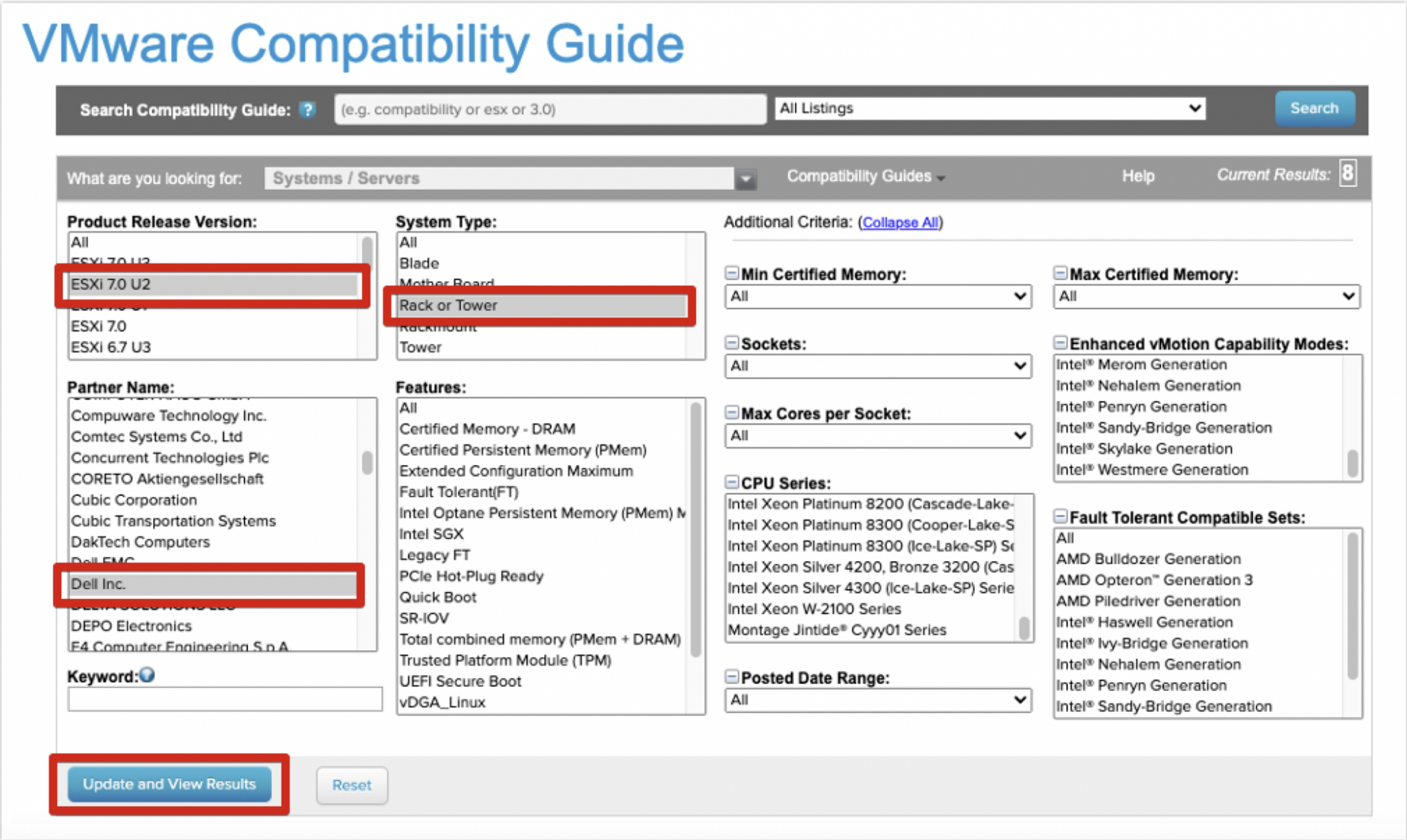 Vmware compatibility