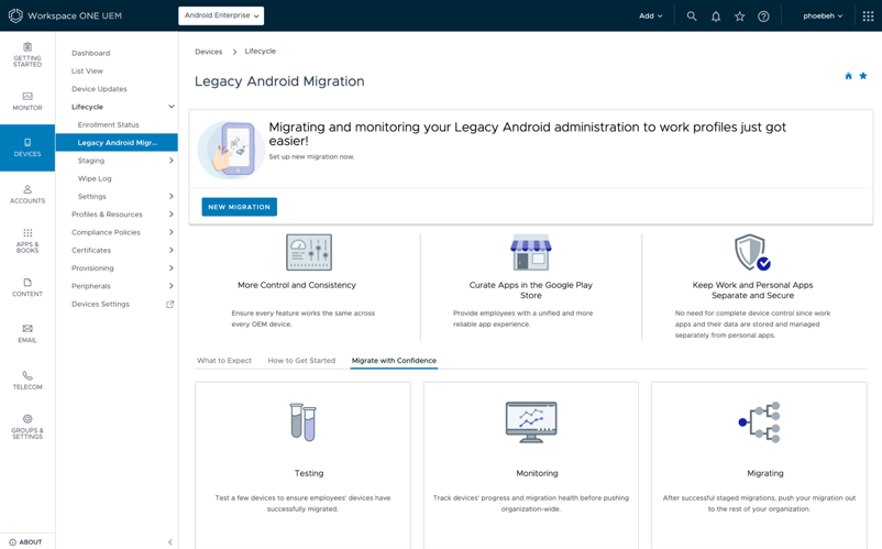 What's New with Workspace ONE UEM for Android OS