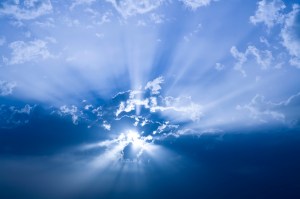 Sun under cloudscape