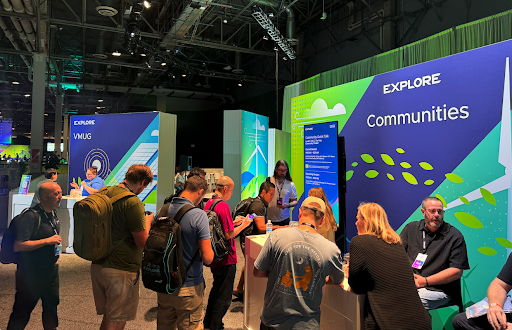 Community space at VMware Explore