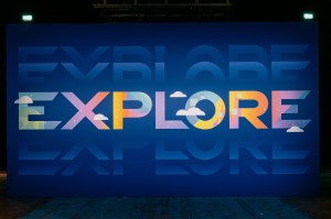 EXPLORE interior branding.