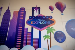 Welcome to Las Vegas illustrative Explore wall banner