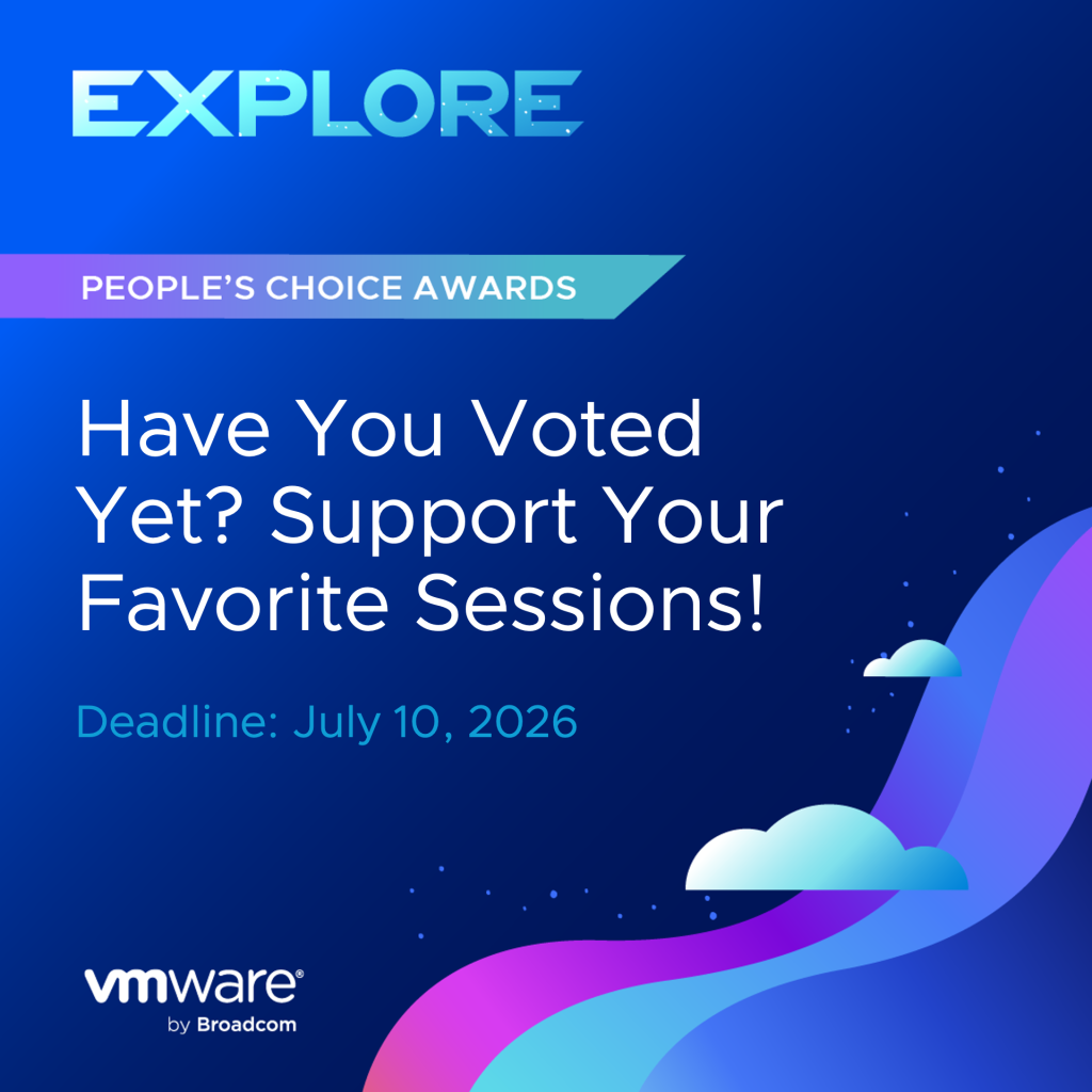 Explore. People's Choice Awards. Have you voted yet? Support your favorite sessions! Deadline: July 10, 2026