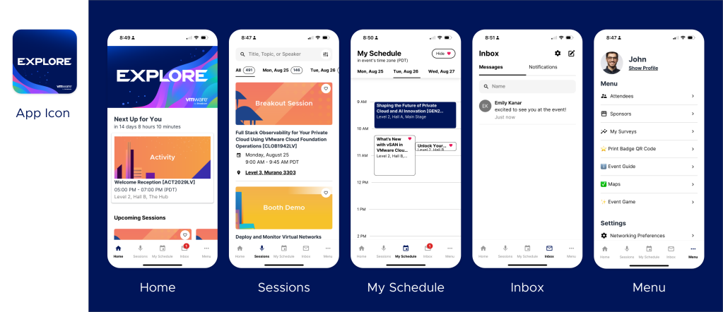 VMware Explore 2025 Mobile App Preview - a place to earn a survey Giveaway in 2025