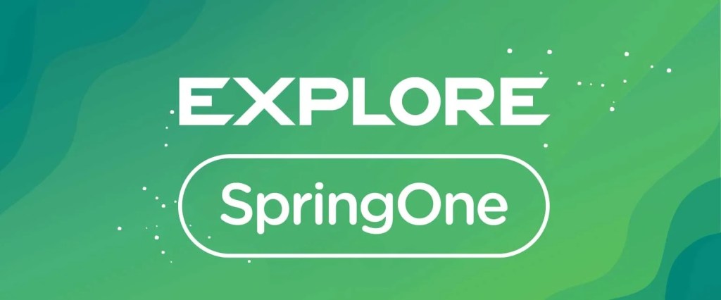 Explore logo with SpringOne branded pill