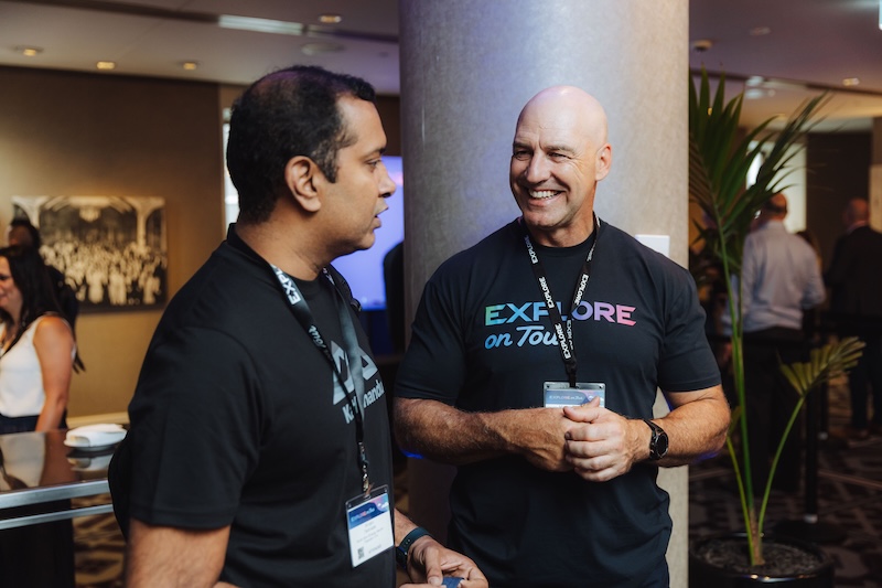 Attendees networking at Explore on Tour in Sydney