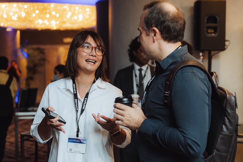 Attendees networking at Explore on Tour in Sydney